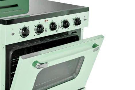 Unique Propane Range /Stove Unique 30' Classic Retro Summer Mint Green Electric Ceramic Top Range UGP-30CR EC LG