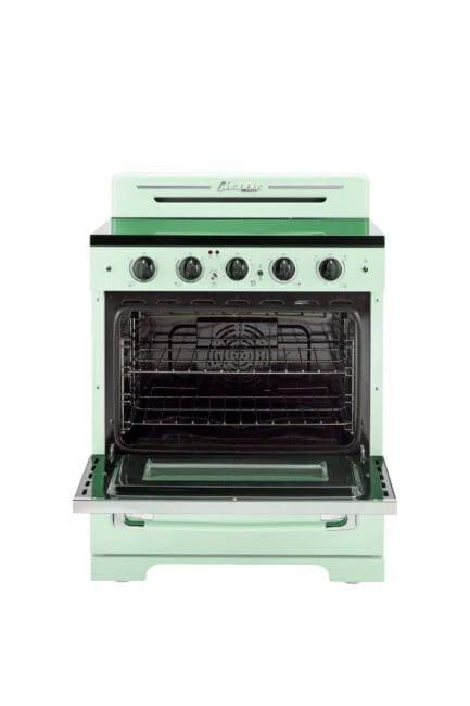 Unique Propane Range /Stove Unique 30&#39; Classic Retro Summer Mint Green Electric Ceramic Top Range UGP-30CR EC LG