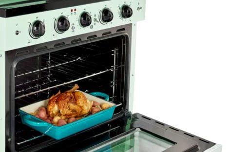 Unique Propane Range /Stove Unique 30' Classic Retro Summer Mint Green Electric Ceramic Top Range UGP-30CR EC LG