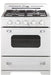Unique Propane Range /Stove Unique 30 Inches Classic Retro Marshmallow White Offgrid Range With Large Power Burner UGP-30CR OF2 W