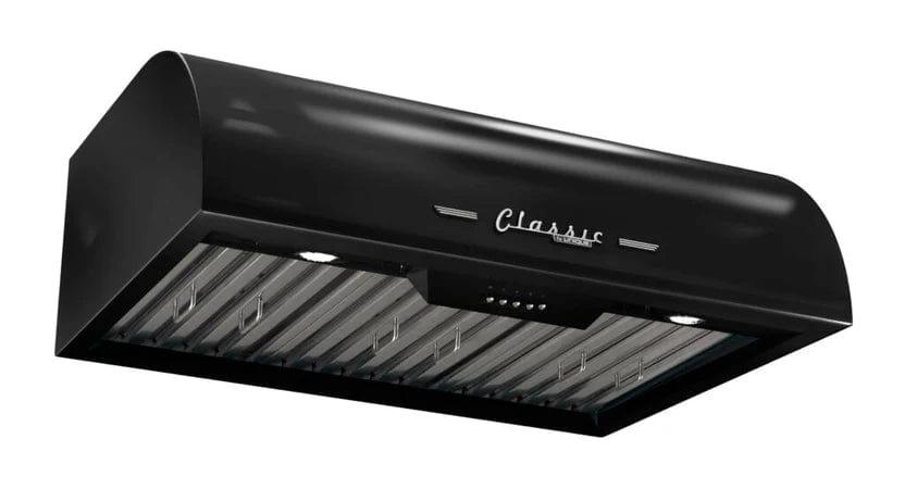 Unique UGP-36CR RH B Unique 30 Inches Classic Retro Midnight Black Range Hood UGP-30CR RH B