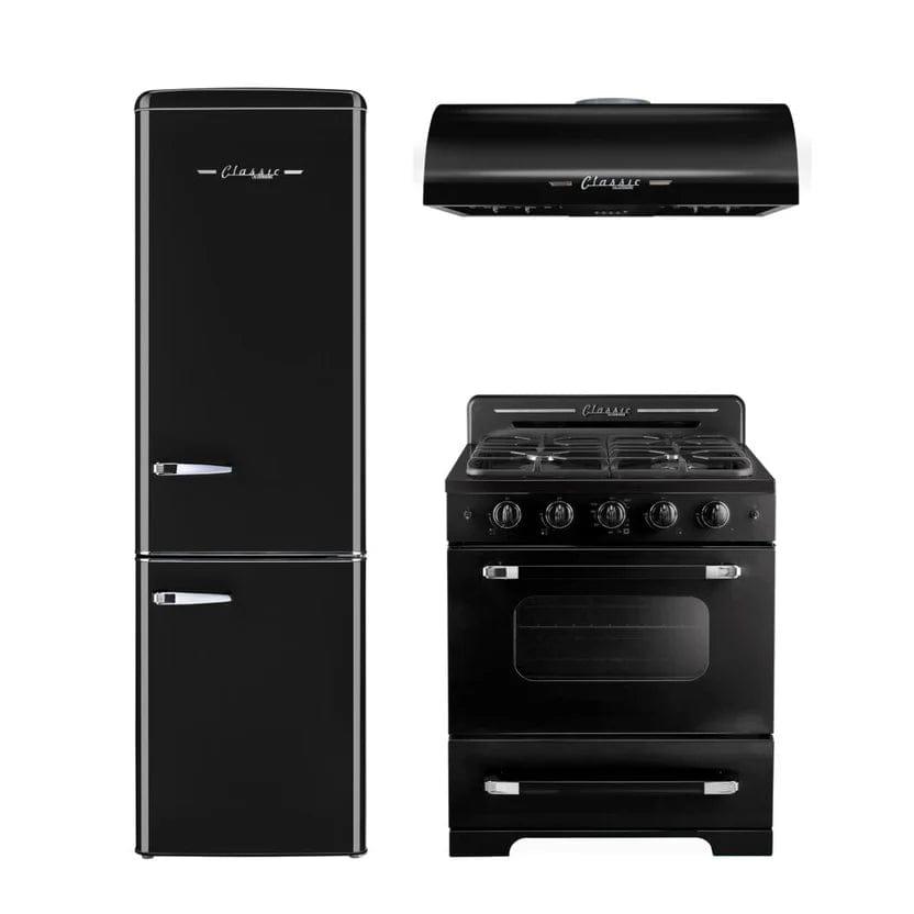 Unique UGP-36CR RH B Unique 30 Inches Classic Retro Midnight Black Range Hood UGP-30CR RH B