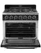 Unique Convection Gas Range Unique 36' Classic Retro Marshmallow White Range With FR Triple Crown Burner UGP-36CR B