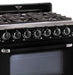 Unique Convection Gas Range Unique 36' Classic Retro Marshmallow White Range With FR Triple Crown Burner UGP-36CR B