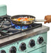 Unique Convection Gas Range Unique 36' Classic Retro Summer Mint Green Range With FR Triple Crown Burner UGP-36CR LG