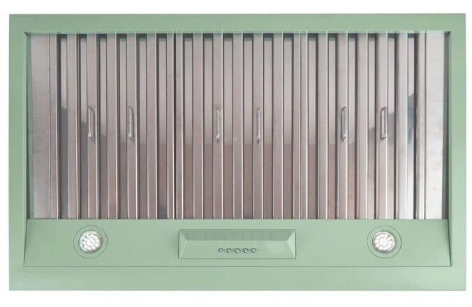 Unique UGP-36CR RH B Unique 36 Inches Classic Retro Summer Mint Green Range Hood UGP-36CR RH LG