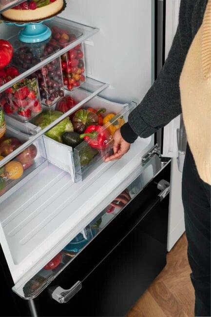 Unique Refrigerator-Freezer Unique 510Litre Midnight Black Bottom Mount Refrigerator UGP-510L B AC