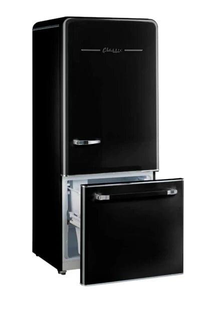 Unique Refrigerator-Freezer Unique 510Litre Midnight Black Bottom Mount Refrigerator UGP-510L B AC