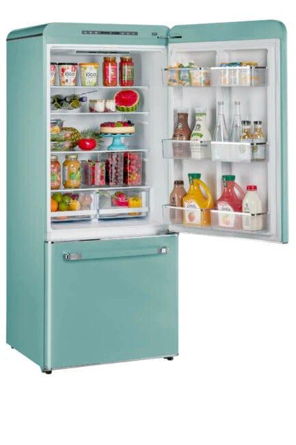 Unique Refrigerator-Freezer Unique 510Litre Ocean Mist Turquoise Bottom Mount Refrigerator UGP-510L T AC