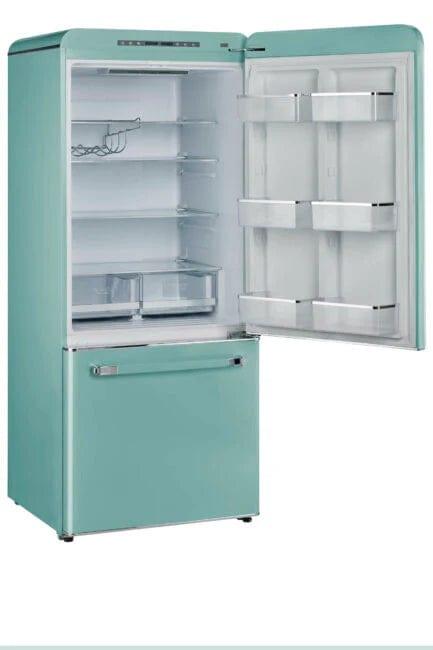 Unique Refrigerator-Freezer Unique 510Litre Ocean Mist Turquoise Bottom Mount Refrigerator UGP-510L T AC