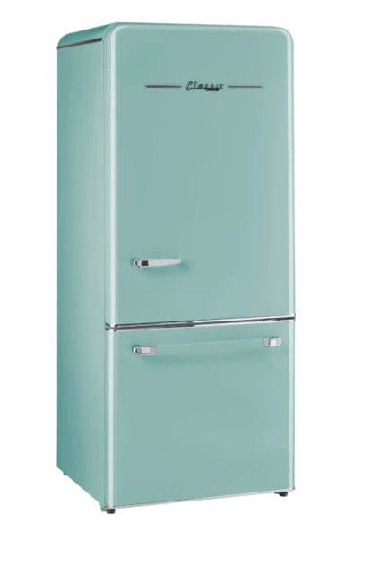 Unique Refrigerator-Freezer Unique 510Litre Ocean Mist Turquoise Bottom Mount Refrigerator UGP-510L T AC