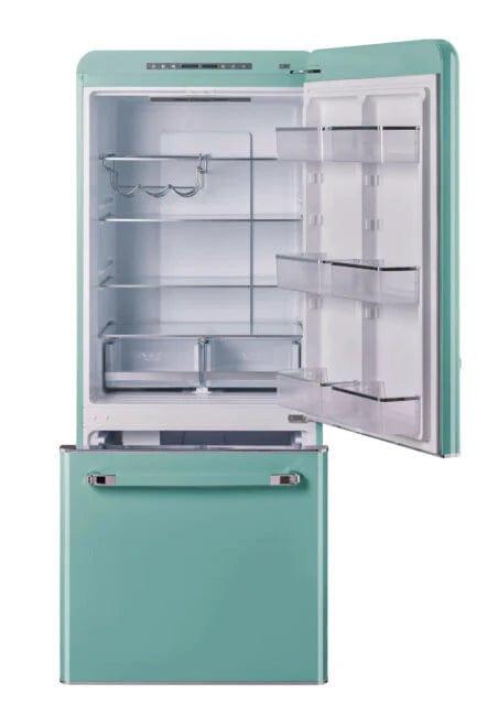 Unique Refrigerator-Freezer Unique 510Litre Ocean Mist Turquoise Bottom Mount Refrigerator UGP-510L T AC