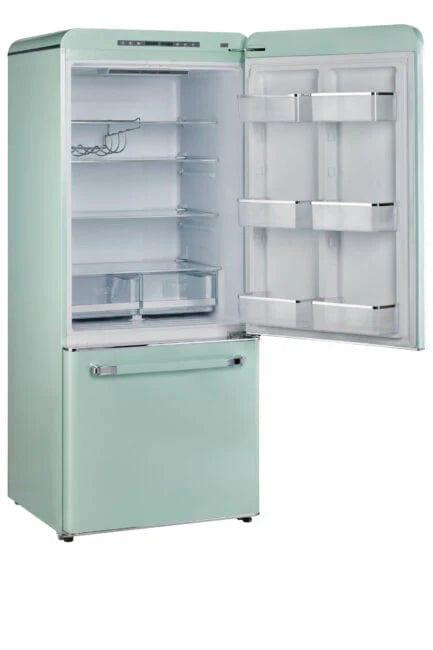 Unique Refrigerator-Freezer Unique 510Litre Summer Mint Green Bottom Mount Refrigerator UGP-510L LG AC