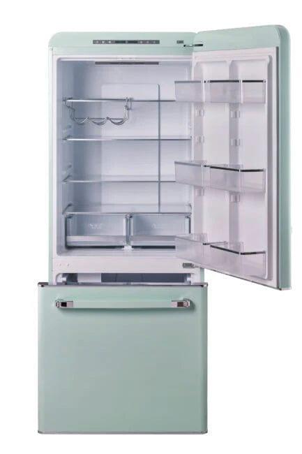 Unique Refrigerator-Freezer Unique 510Litre Summer Mint Green Bottom Mount Refrigerator UGP-510L LG AC