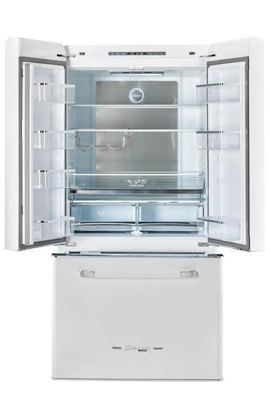 Unique Refrigerator-Freezer Unique 595Litre Marshmallow White French Door Refrigerator UGP-595L W AC