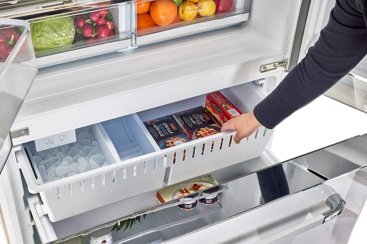 Unique Refrigerator-Freezer Unique 595Litre Marshmallow White French Door Refrigerator UGP-595L W AC