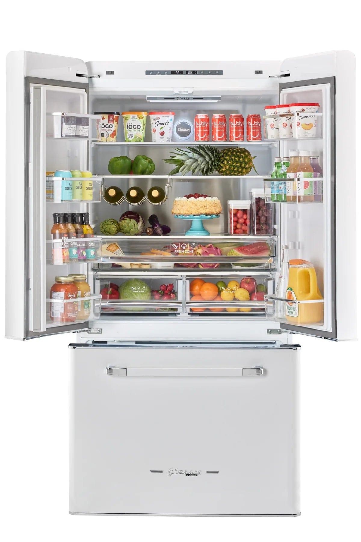 Unique Refrigerator-Freezer Unique 595Litre Marshmallow White French Door Refrigerator UGP-595L W AC