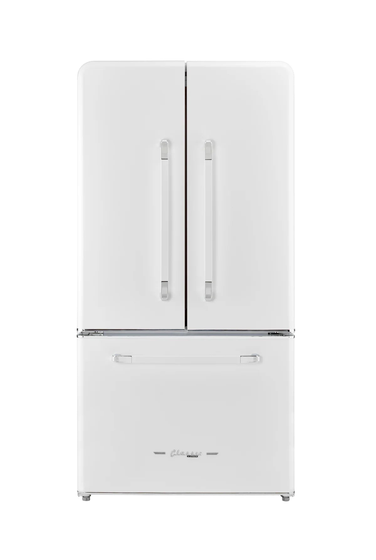 Unique Refrigerator-Freezer Unique 595Litre Marshmallow White French Door Refrigerator UGP-595L W AC