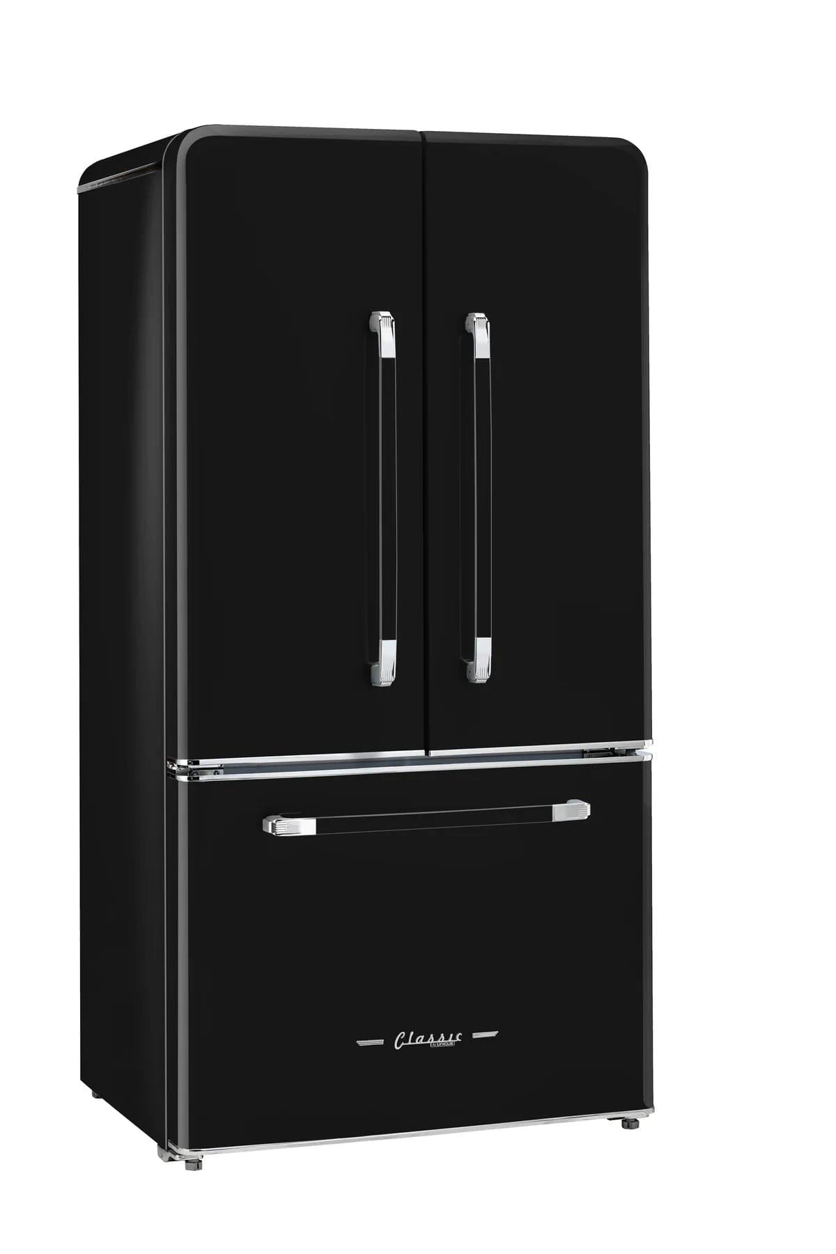 Unique Refrigerator-Freezer Unique 595Litre Midnight Black French Door Refrigerator UGP-595L B AC