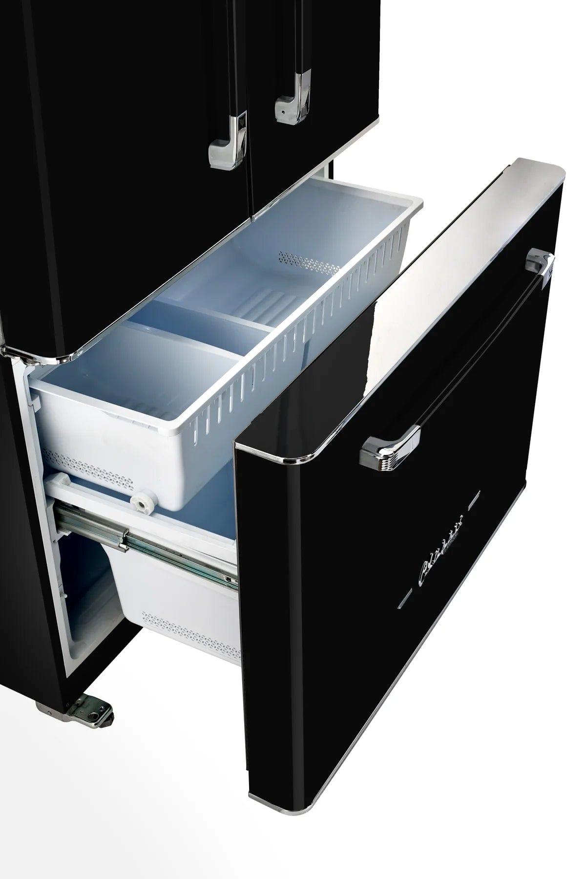 Unique Refrigerator-Freezer Unique 595Litre Midnight Black French Door Refrigerator UGP-595L B AC