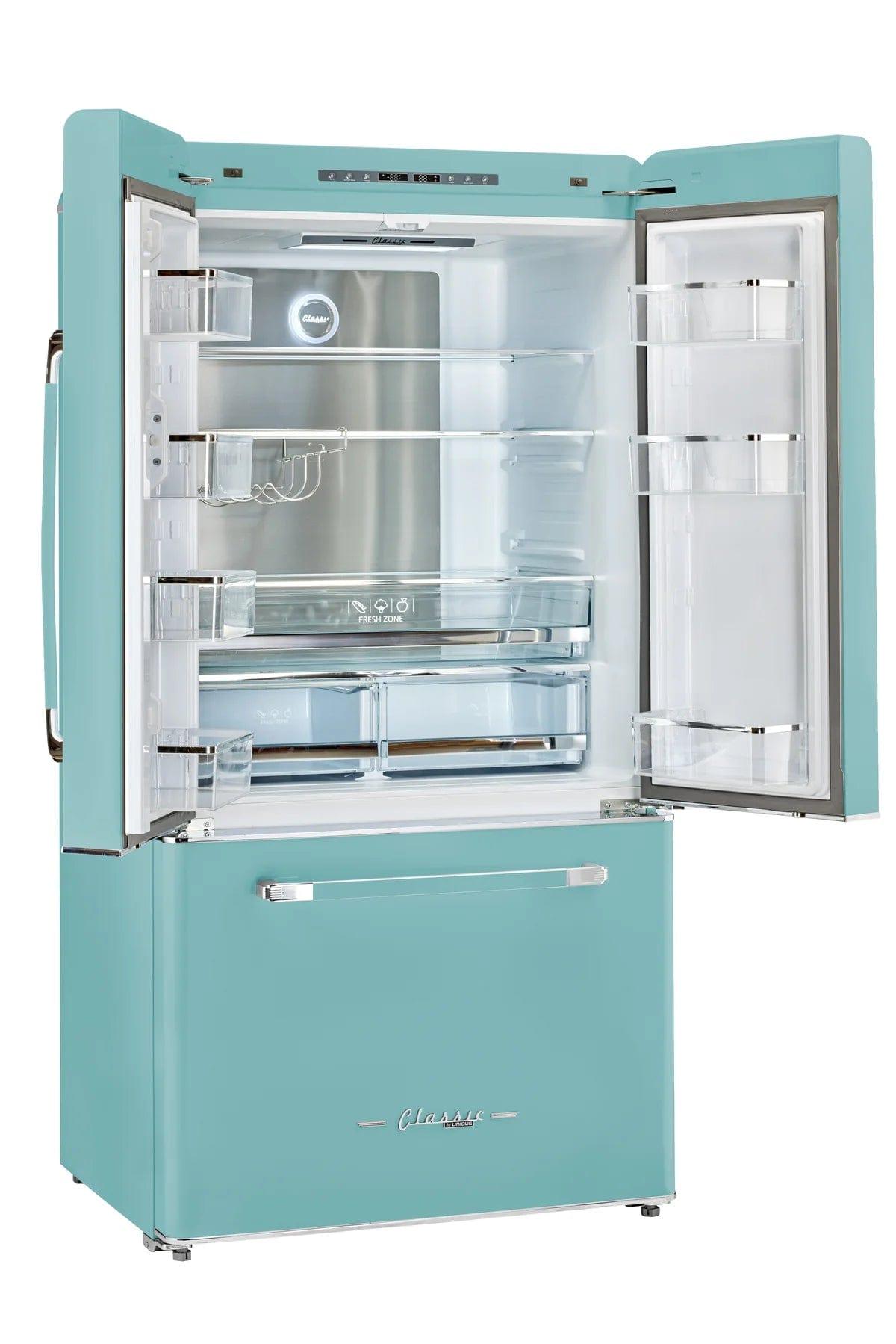 Unique Refrigerator-Freezer Unique 595Litre Ocean Mist Turquoise French Door Refrigerator UGP-595L T AC