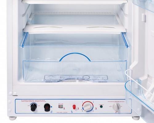 Unique Propane Refrigerator Unique 6.4 cu/ft Propane Refrigerator Dual Power (Propane/110V) CSA Approved, High End Interior UGP­6C SM W (White)