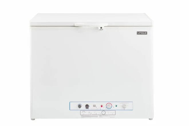 Unique Propane Freezer Unique 6 Cu/Ft White Propane Freezer UGP-6F SM W