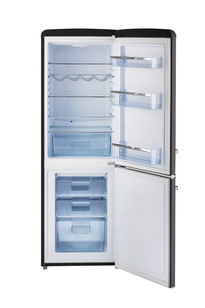 Unique Unique Appliances Unique 7 cu/ft Retro Bottom Mount Refrigerator UGP-215L B AC  (Black)