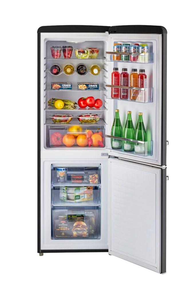 Unique Unique Appliances Unique 7 cu/ft Retro Bottom Mount Refrigerator UGP-215L B AC  (Black)