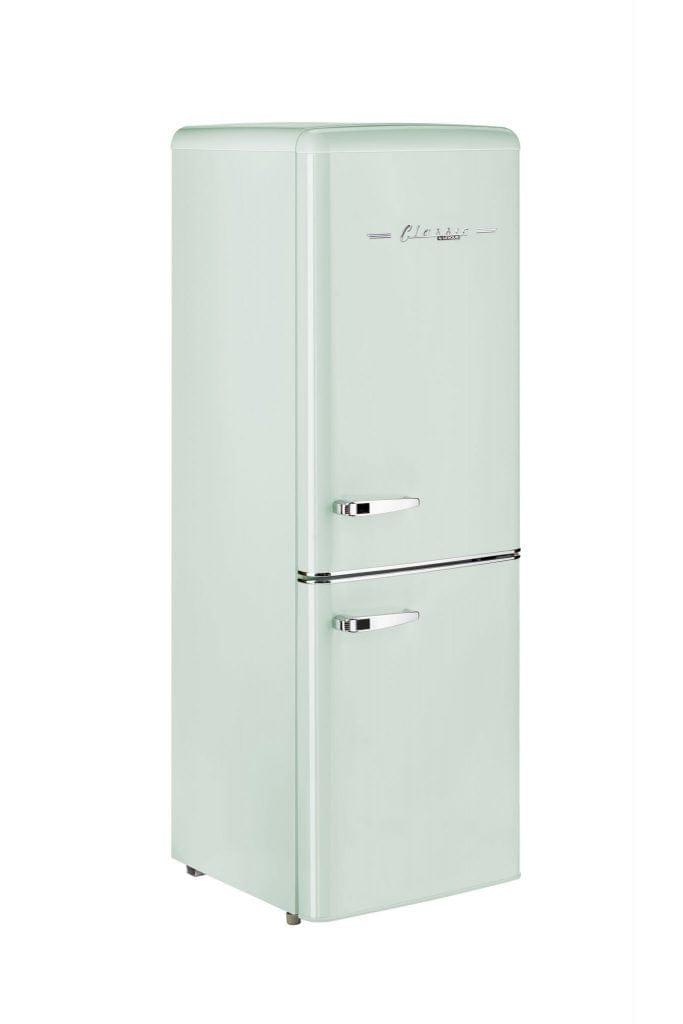 Unique Unique Appliances Unique 7 cu/ft Retro Bottom Mount Refrigerator UGP-215L LG AC  (Light Green)