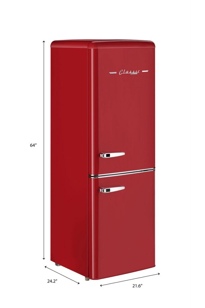 Unique Unique Appliances Unique 7 cu/ft Retro Bottom Mount Refrigerator UGP-215L R AC  (Red)