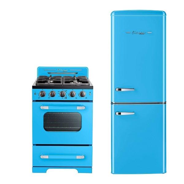 Unique Unique Appliances Unique 7 cu/ft Retro Bottom Mount Refrigerator UGP-215L RB AC  (Robin Egg Blue)
