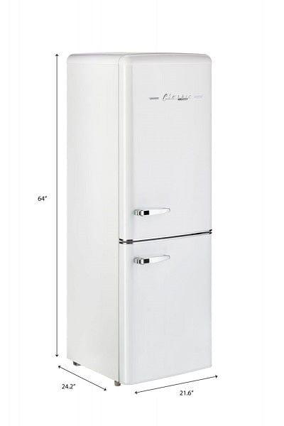 Unique Unique Appliances Unique 7 cu/ft Retro Bottom Mount Refrigerator UGP-215L W AC (White)