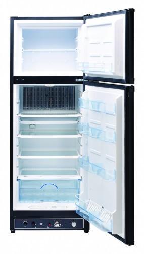 Unique Propane Appliances Unique 8 cu/ft Propane Refrigerator Dual power (Propane/110V) CSA Approved, High End Interior UGP­8C SM B (Black)