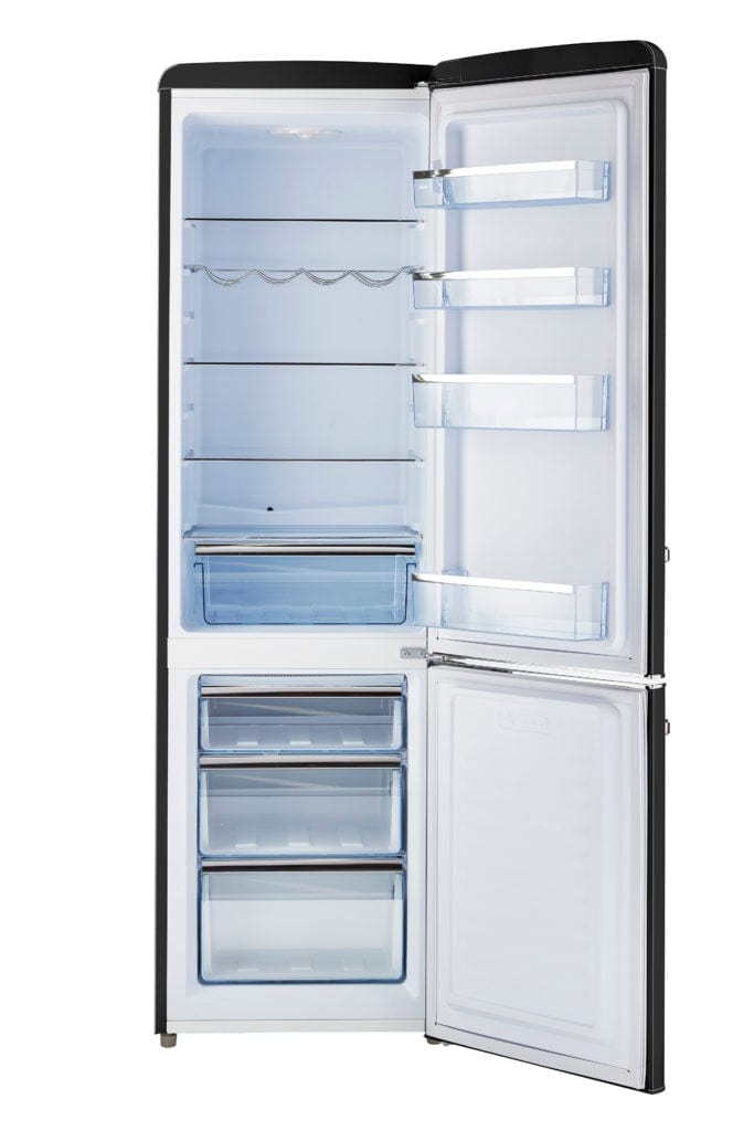 Unique Unique Appliances Unique 9 cu/ft Bottom Mount Retro Refrigerator UGP-275L B AC (Black)