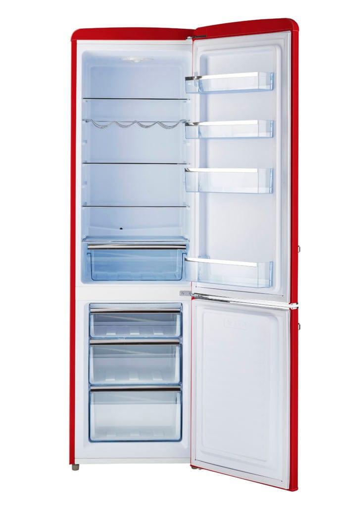 Unique Unique Appliances Unique 9 cu/ft Bottom Mount Retro Refrigerator UGP-275L R AC  (Red)