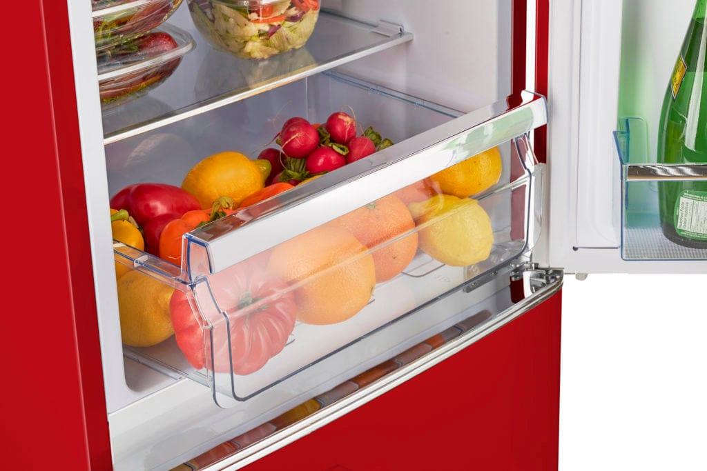 Unique Unique Appliances Unique 9 cu/ft Bottom Mount Retro Refrigerator UGP-275L R AC  (Red)