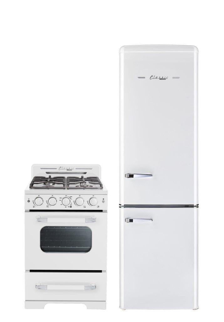 Unique Unique Appliances Unique 9 cu/ft Bottom Mount Retro Refrigerator UGP-275L W AC (White)