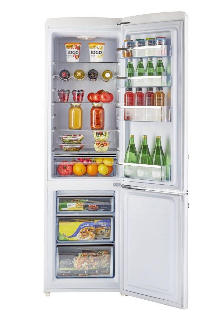 Unique Unique Appliances Unique 9 cu/ft Bottom Mount Retro Refrigerator UGP-275L W AC (White)