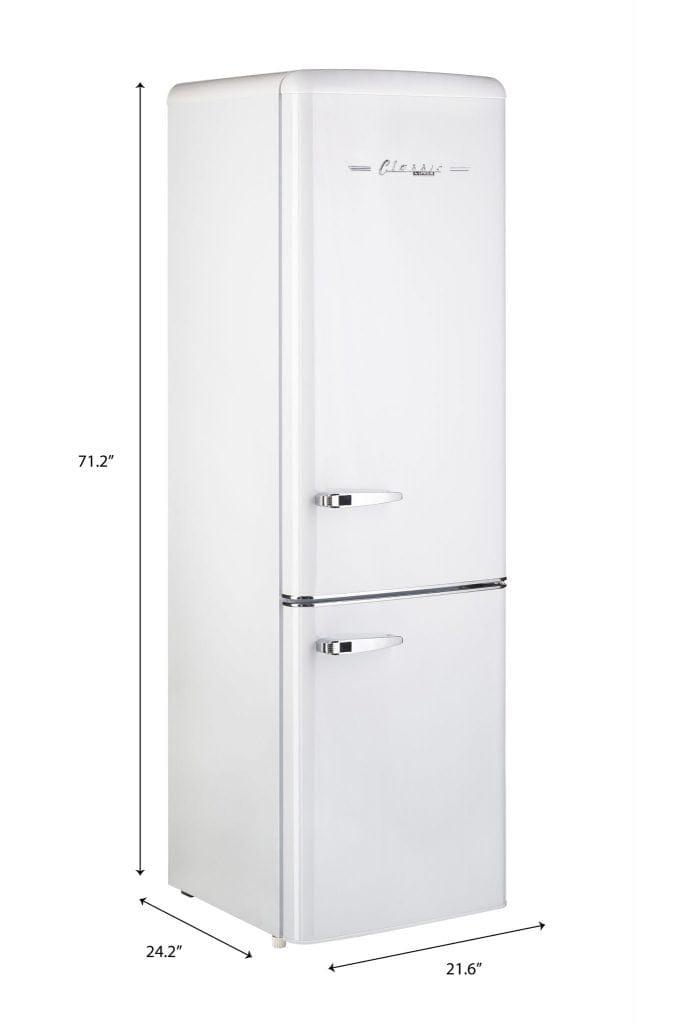 Unique Unique Appliances Unique 9 cu/ft Bottom Mount Retro Refrigerator UGP-275L W AC (White)