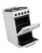 Unique Range/Stove Unique Classic 20" Propane Range Battery Ignition Variable BTU sealed burners Cast iron grates Window UGP-20G OF1 W (white)
