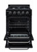 Unique Propane Range /Stove Unique Classic 24" Propane Range Battery Ignition Variable BTU Sealed Burners (11,000 BTU Largest)  Cast Iron Grates With Window UGP-24G OF1 B (Black)