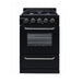 Unique Propane Range /Stove Unique Classic 24" Propane Range Battery Ignition Variable BTU Sealed Burners (11,000 BTU Largest)  Cast Iron Grates With Window UGP-24G OF1 B (Black)