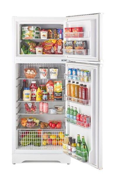 Unique Propane Refrigerator Unique Classic Retro 14cu ft Propane Refrigerator-Freezer CSA Approved, White UGP-14CR SM W