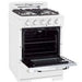 Unique Propane Range /Stove Unique Classic Retro 24" Off Grid (Battery Ignition) Propane Range in White UGP-24CR OF1 W