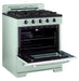 Unique Propane Range /Stove Unique Classic Retro 30" Off Grid (Battery Ignition) Propane Range in Light Green UGP-30CR OF2 LG