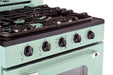 Unique Propane Range /Stove Unique Classic Retro 30" Off Grid (Battery Ignition) Propane Range in Light Green UGP-30CR OF2 LG