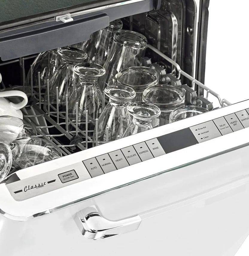 Unique Unique Classic Retro Dishwasher Marshmallow White UGP-24CR DW W