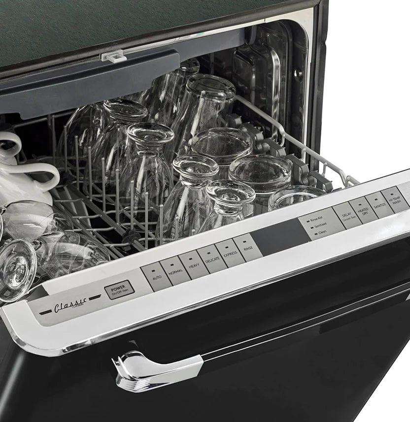 Unique Unique Classic Retro Dishwasher Midnight Black UGP-24CR DW B