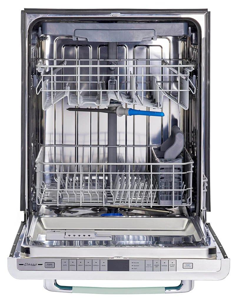 Unique Unique Classic Retro Dishwasher Ocean Mist Turquoise UGP-24CR DW T